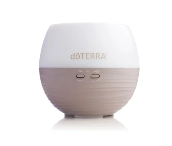 Difusor de aroma modelo Pétalo en color blanco con diseño moderno