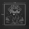 Acrílico Cuadrado grabado a láser con diseño personalizado